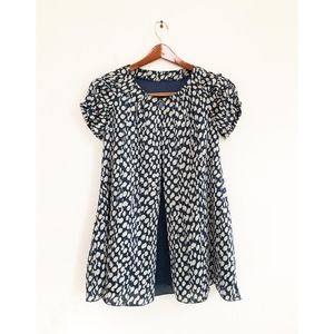 Axes Femme Japan Blue Polka Dot Dress Sz M